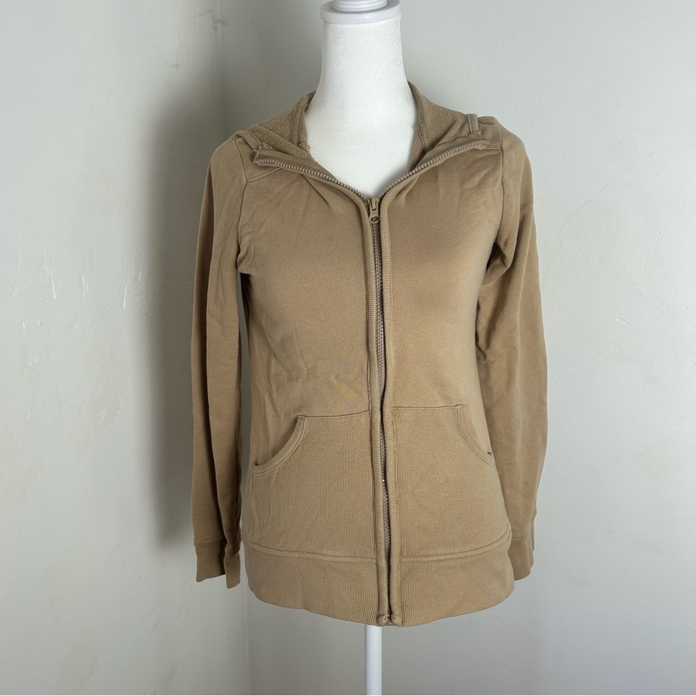 Route 66 Women's Beige Zip-Up Hoodie